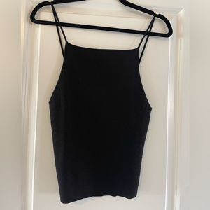 Black sweater tank top Zara nwt